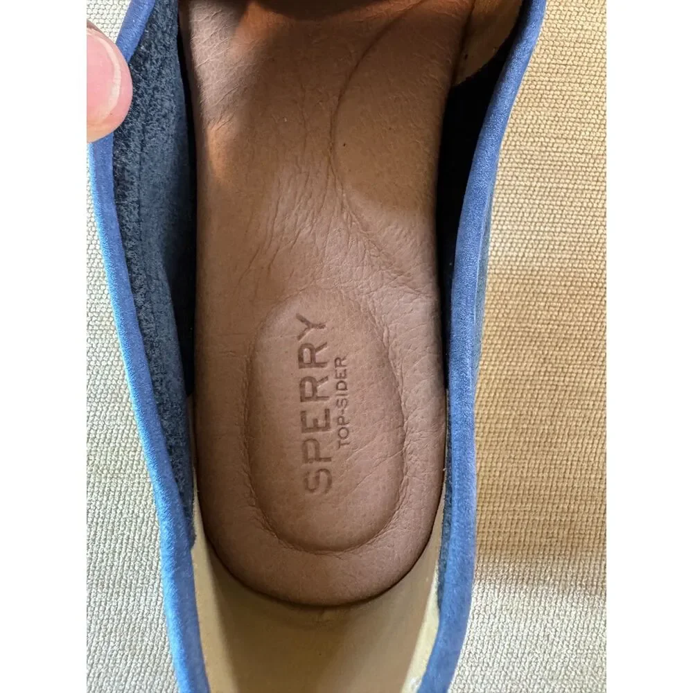 Navy Blue Sperry Top Sider Penny Loafers, Sz 9 Womens